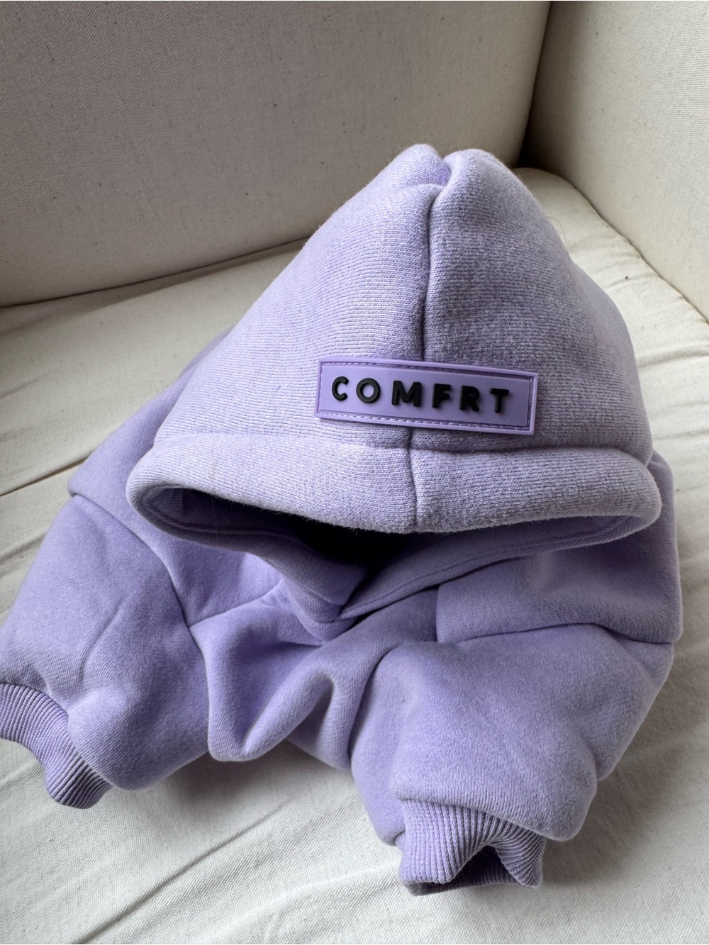 NWOT Large Comfrt Dog Hoodie in Lavender